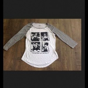 VTG 1985 RCN BREAKFAST AT TIFFANIES BASEBALL TEE L